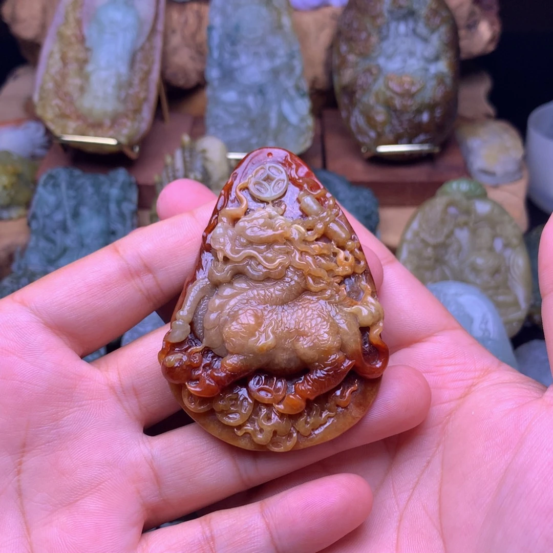 青***枫定制翡翠未镶嵌翡翠