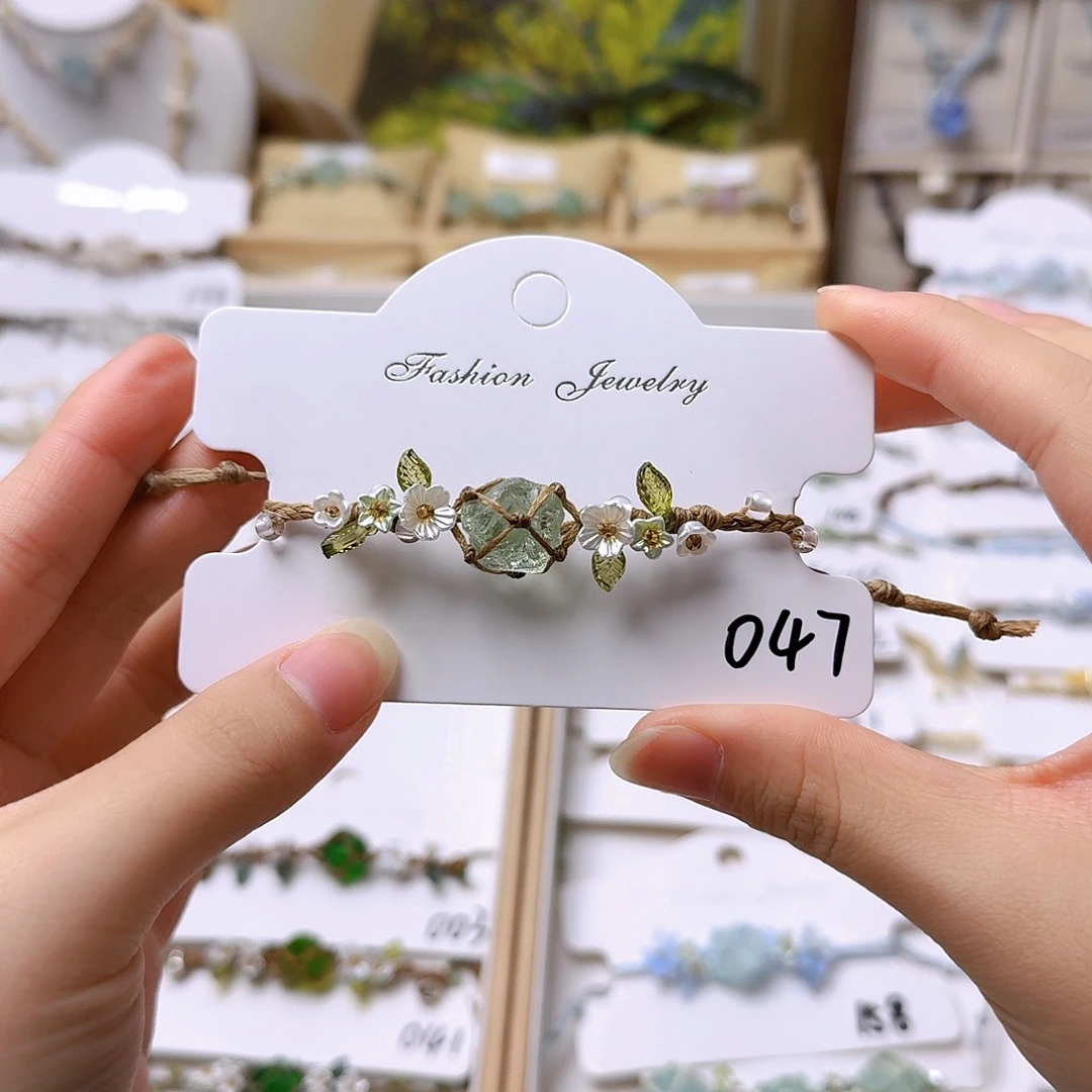 石英石纯铜锡合金纯铜047手链