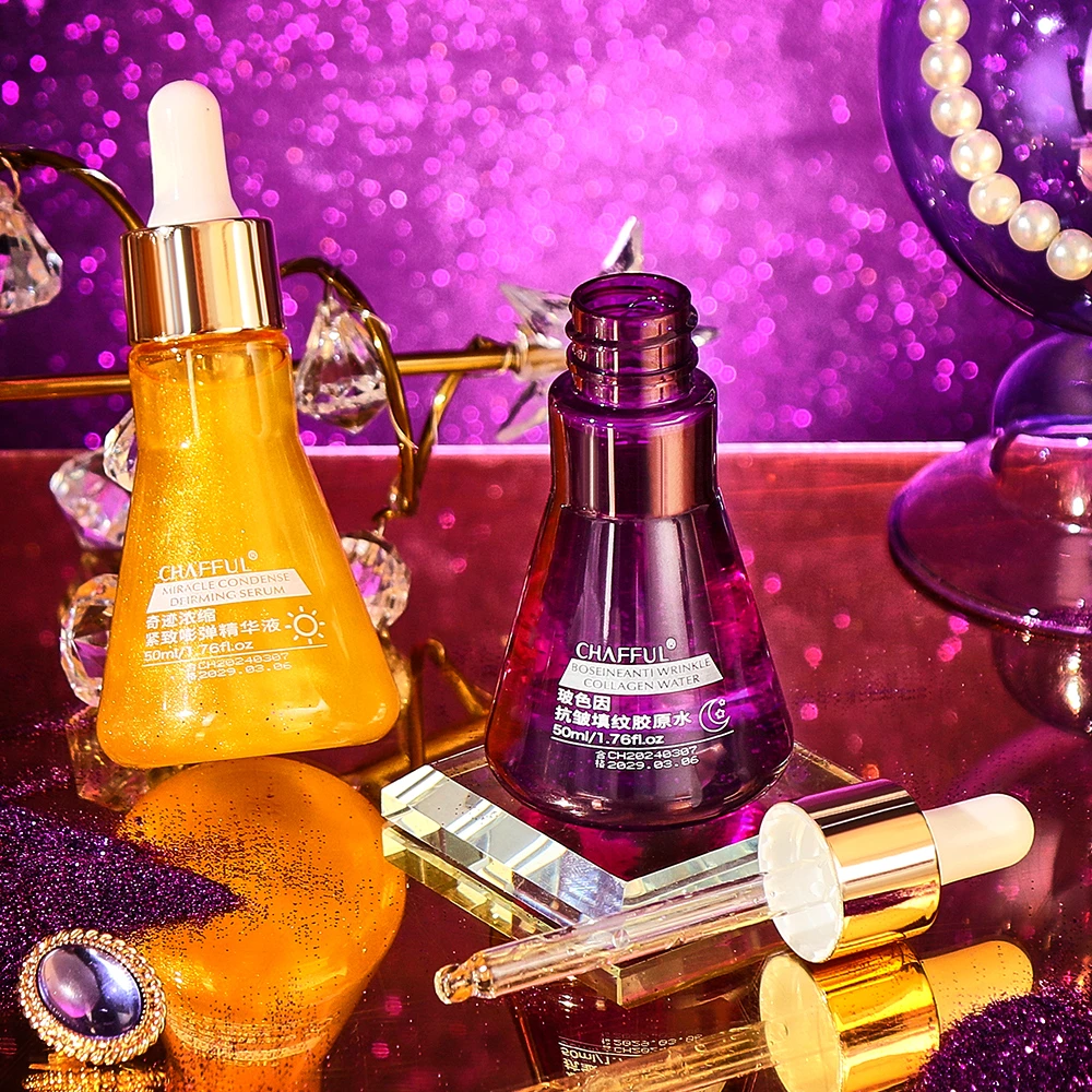 【反重力紧肤液】日夜兼程 玻色因胶原抗皱紧致日夜精华液奇迹套盒