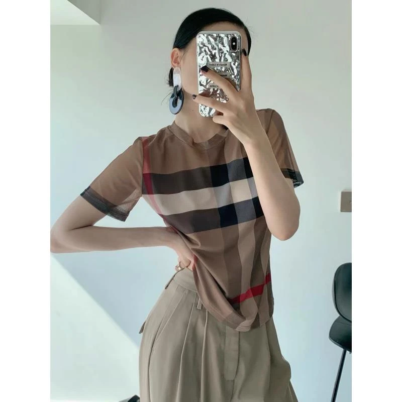 0203-新款英伦时尚圆领透气T恤