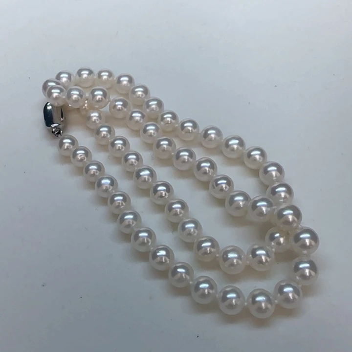 银S925镶嵌淡水珍珠项链