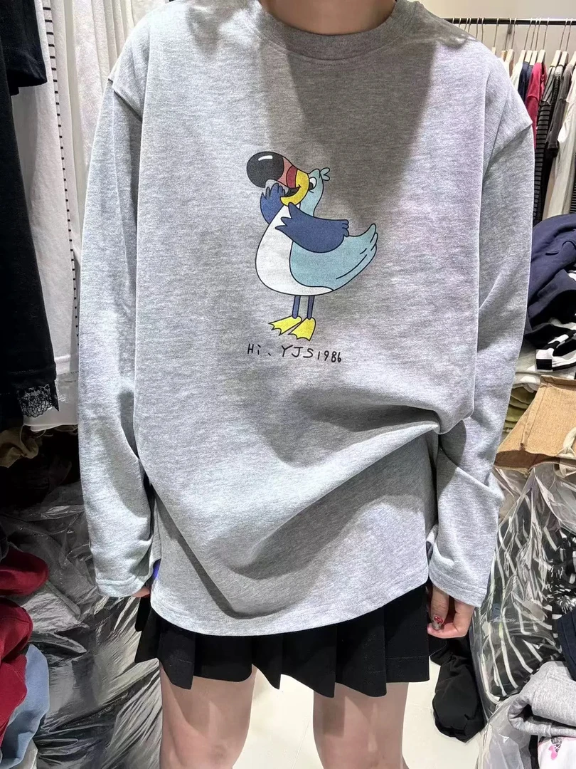 韩版卡通鸭子T恤