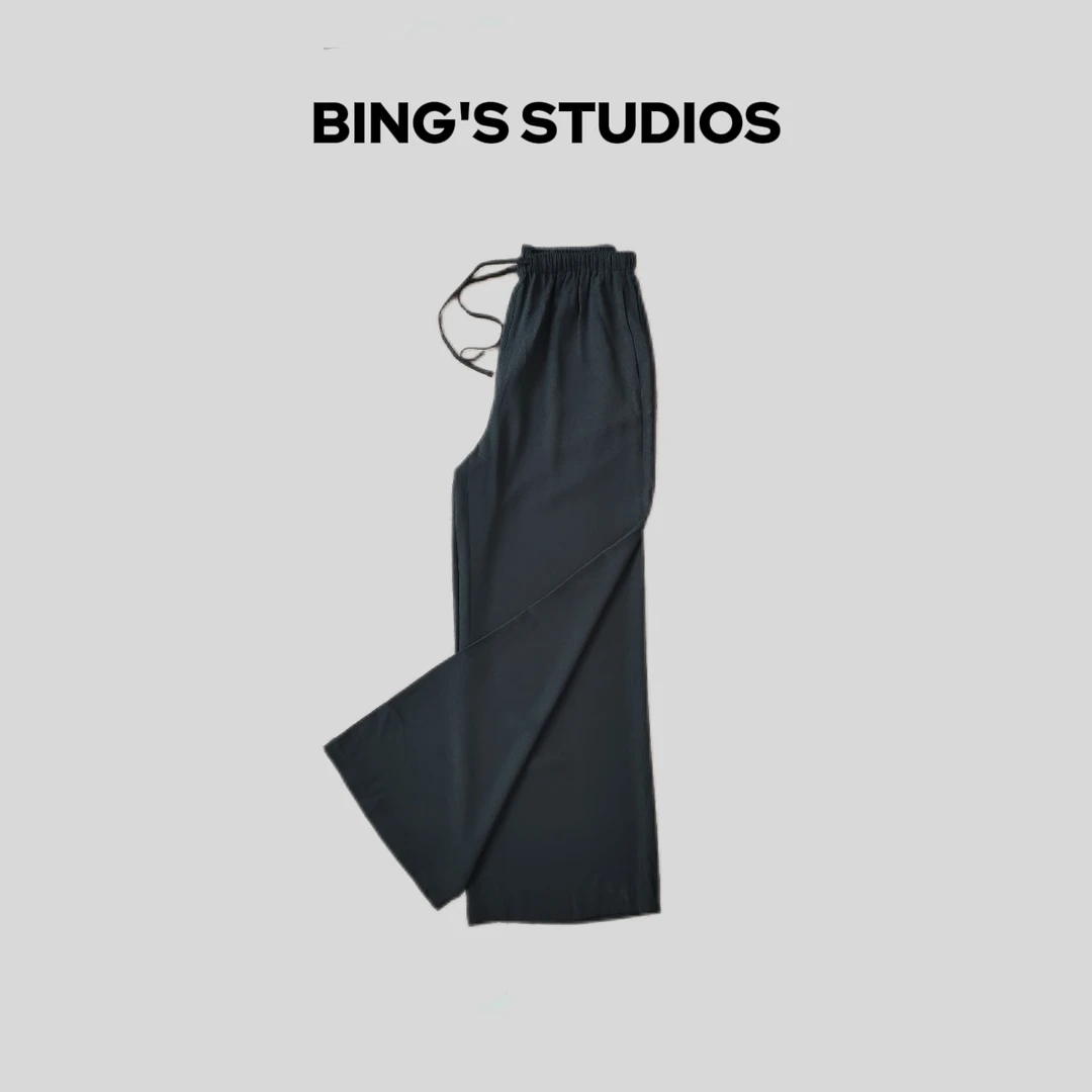 Bing Studios｜夏季时尚百搭轻薄醋酸套装裤子YN85030