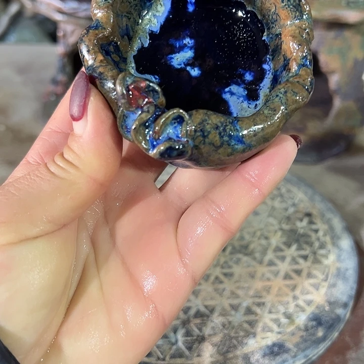 无孔新店福利手工粗陶高温陶器