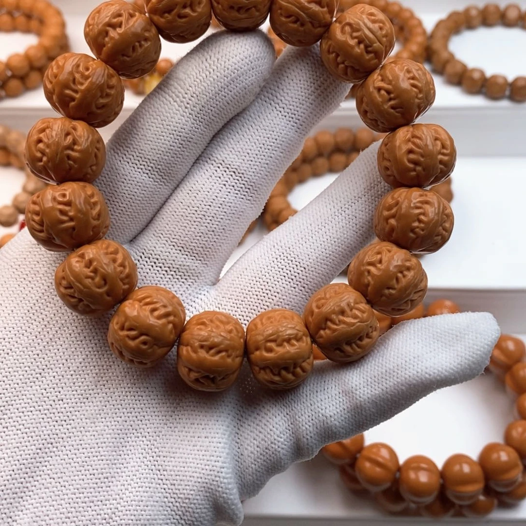 猴头核桃吊坠P*.聚宝盆大八棱