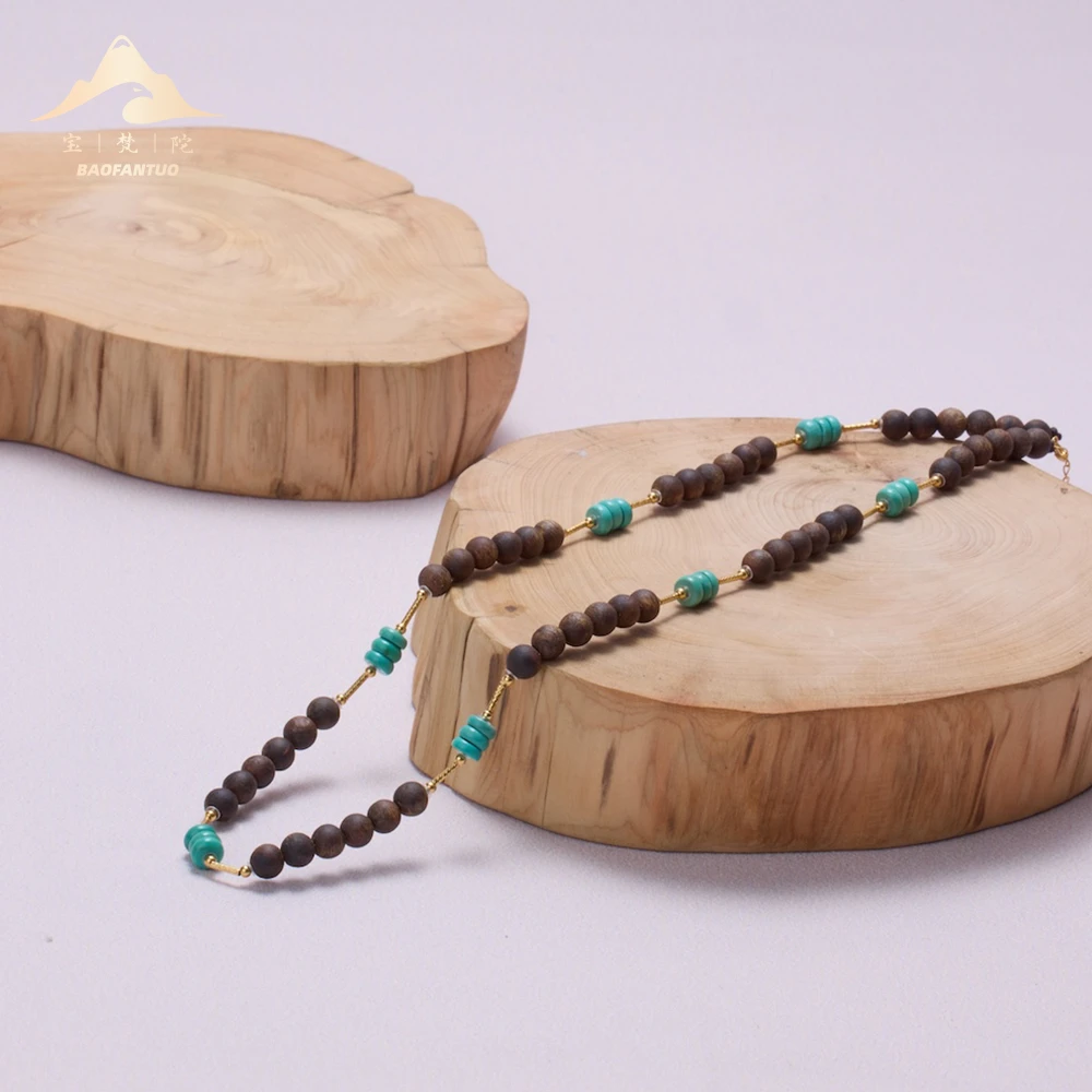 宝梵陀 沉香沉香项链    7964