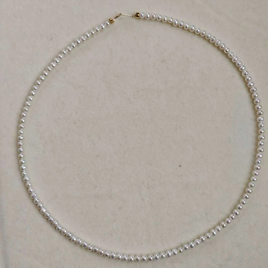 【惠子爆款小米珠】二店18k金淡水珍珠小米珠3-4mm