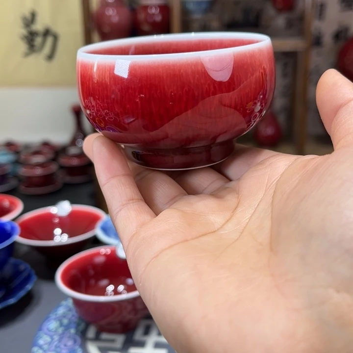 景德镇陶瓷浅行窑禅定杯