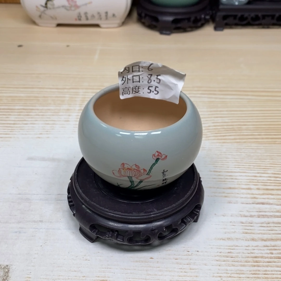 紫砂陶瓷花盆浮力