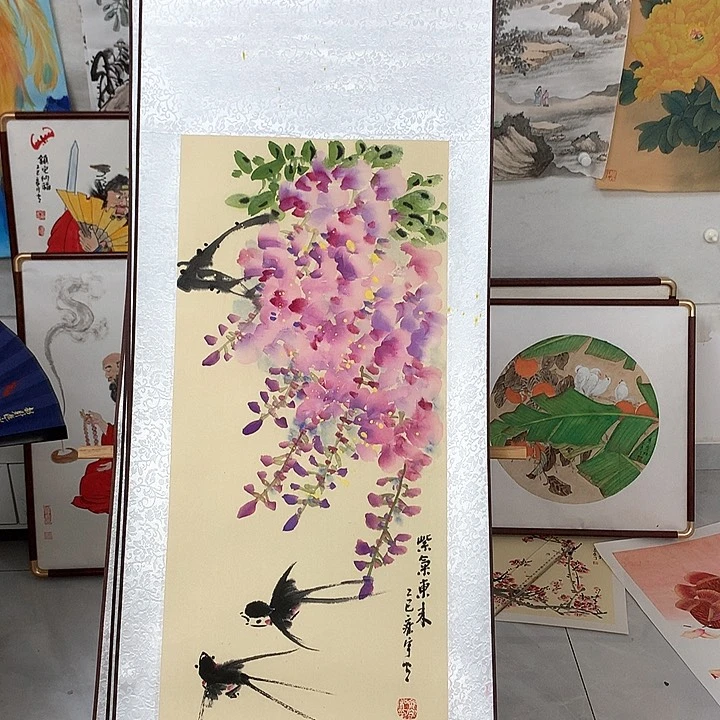 国画紫藤1111111