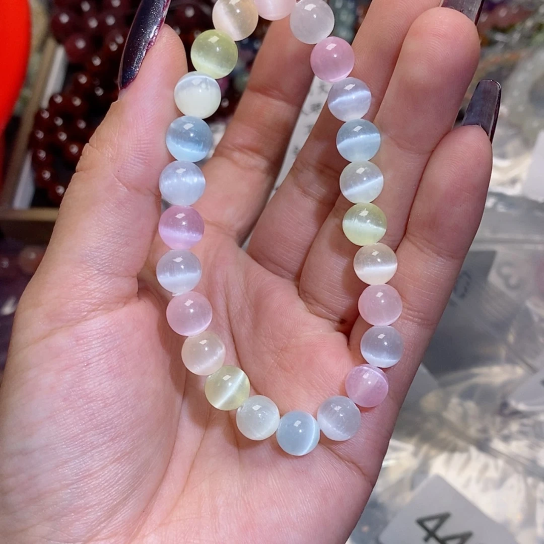 【闪购商品】水晶手串未镶嵌透石膏猫眼442