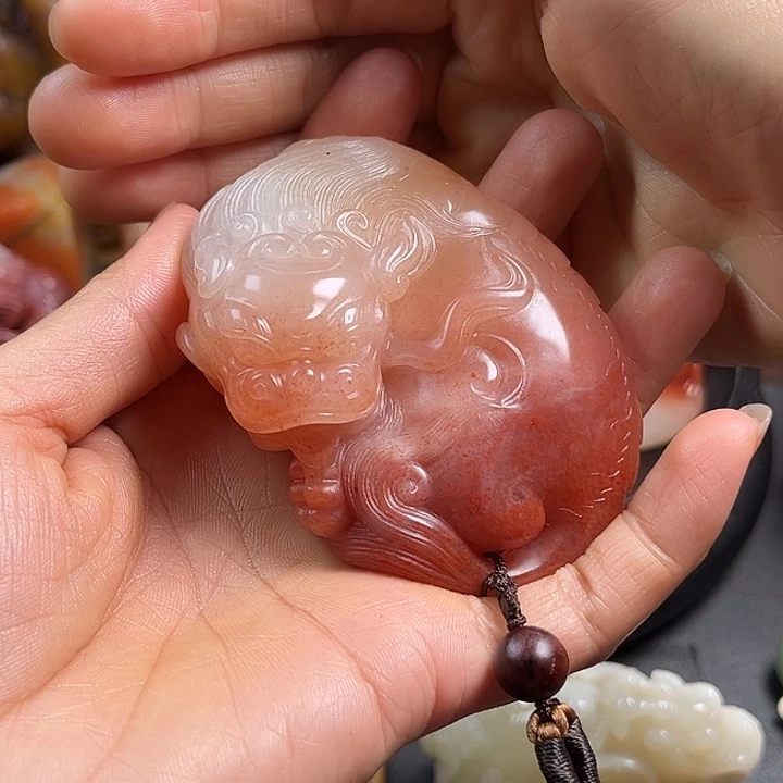無***剑寿山石手把件把玩