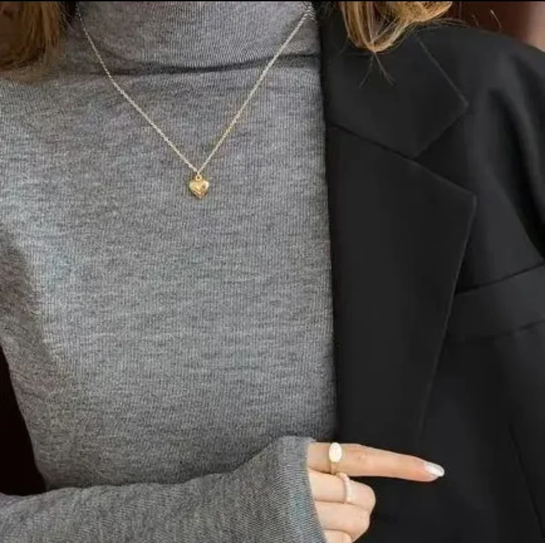 2025秋冬新款防羊绒磨毛加绒加厚半高领打底衫女内搭长袖T恤女