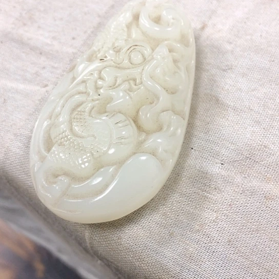 子***8玻璃手把件一个漂亮完整