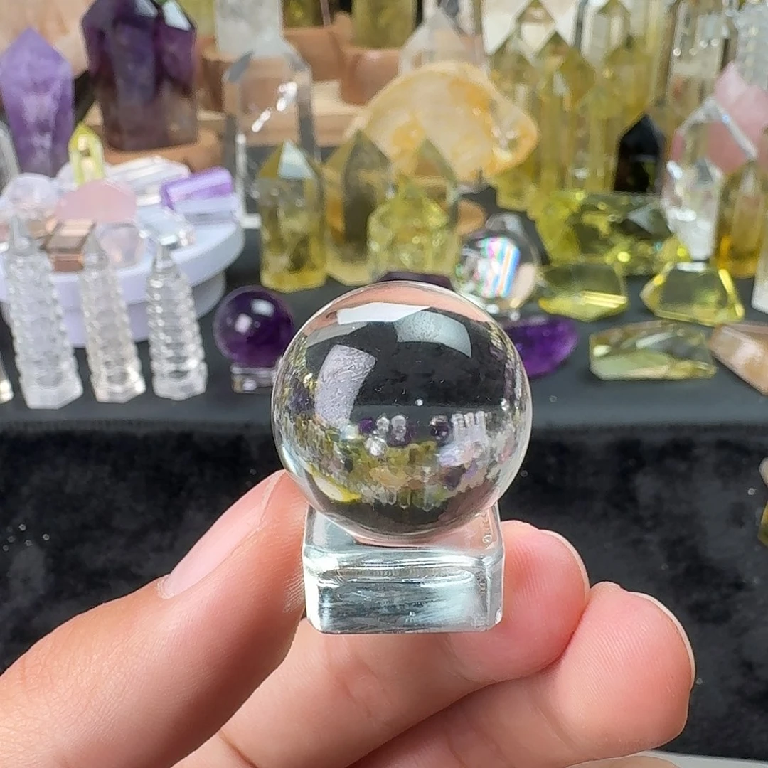 未镶嵌珠宝半成品水晶白水晶球