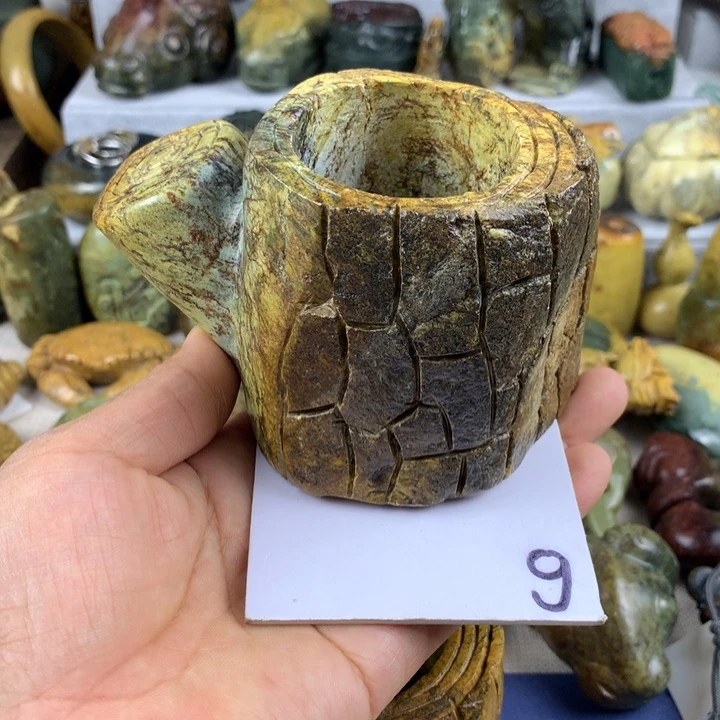 微***醺岫岩河磨玉（透闪石质玉）未镶嵌珠宝奇石