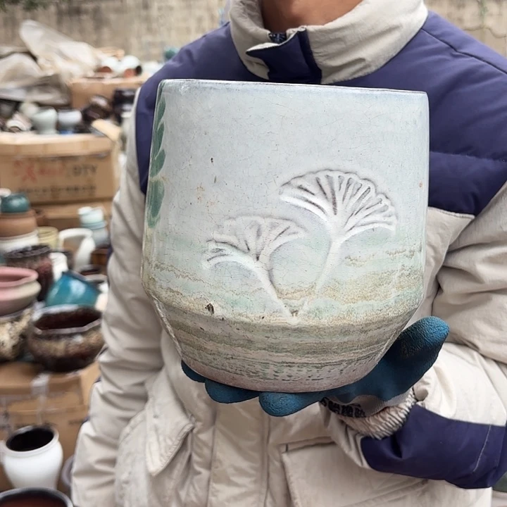 紫砂茶碗微瑕口径17高度18