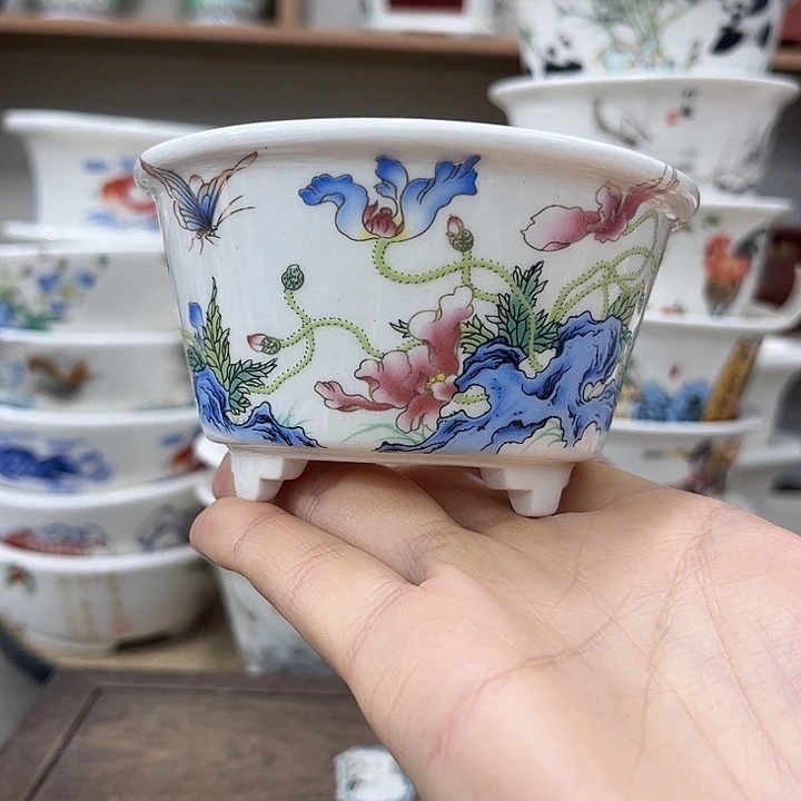 内直径9-4.5微瑕一只花盆