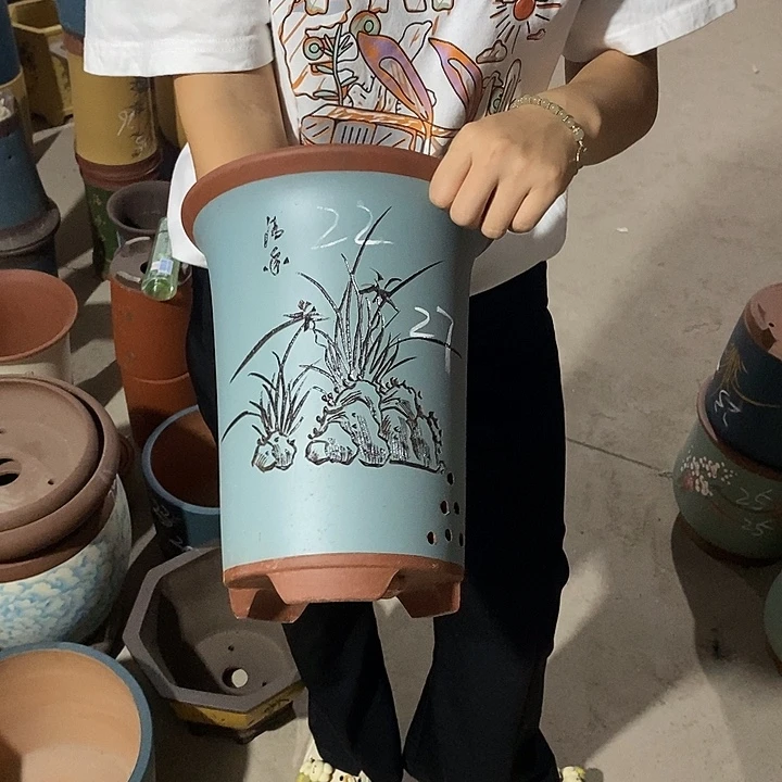 紫砂花盆紫砂花盆