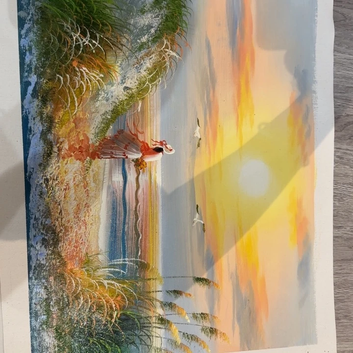 油画在这一刻我也