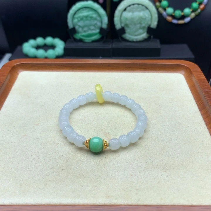 翡翠未镶嵌手链翡翠手串