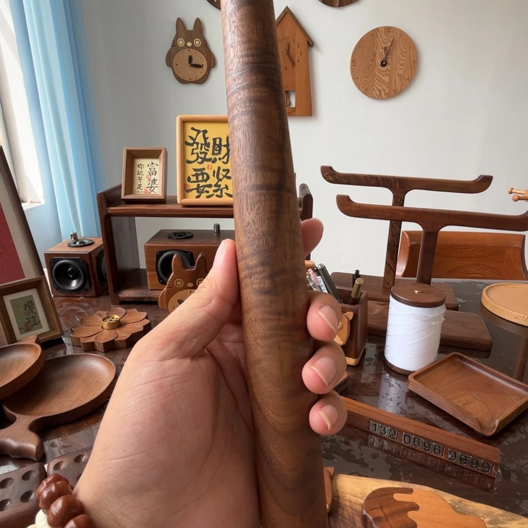 木北美黑胡桃擀面杖按摩棒