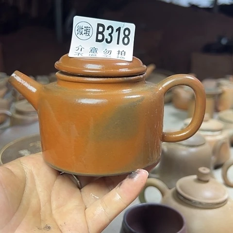 戬谷龙窑柴烧茶壶318