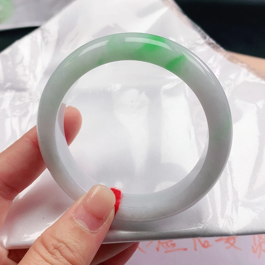 翡翠手镯未镶嵌55圈2446