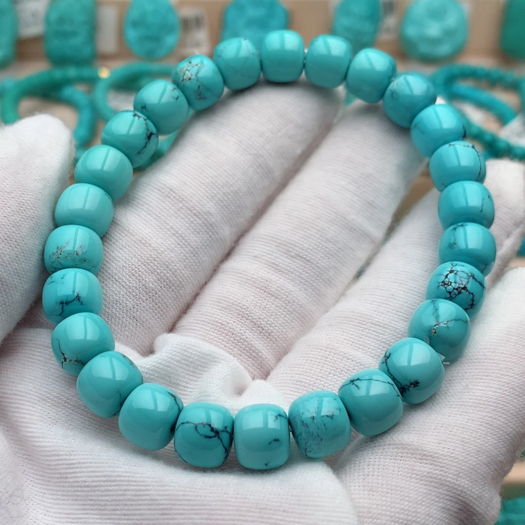 绿松石未镶嵌珠宝奇石8.6mm