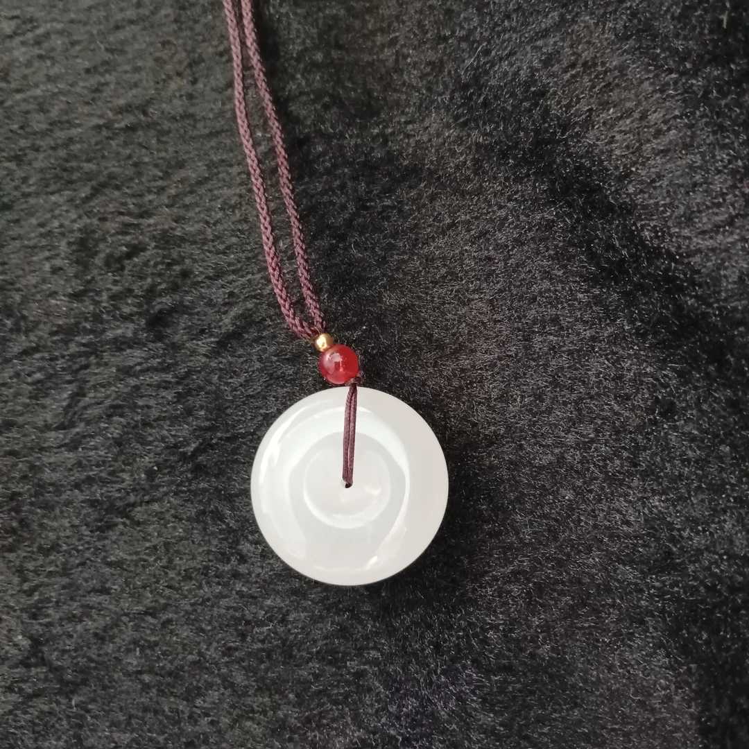 （19）天然金丝玉平安扣吊坠  多样性随机发货拍一发一