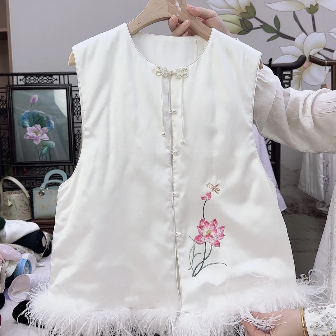 1棉马甲苏绣加棉加棉