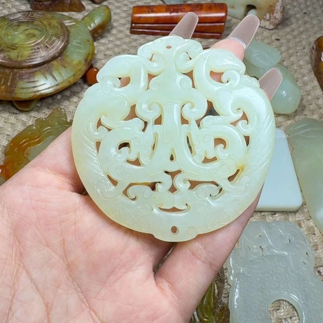 白玉菩提吊坠挂件