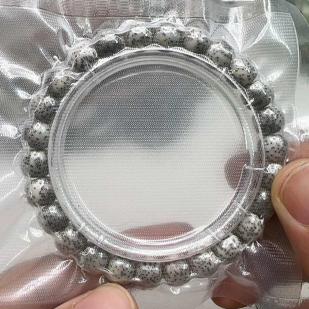 星月菩提手串3灭火月留白糯冰石玉星月菩提单圈98