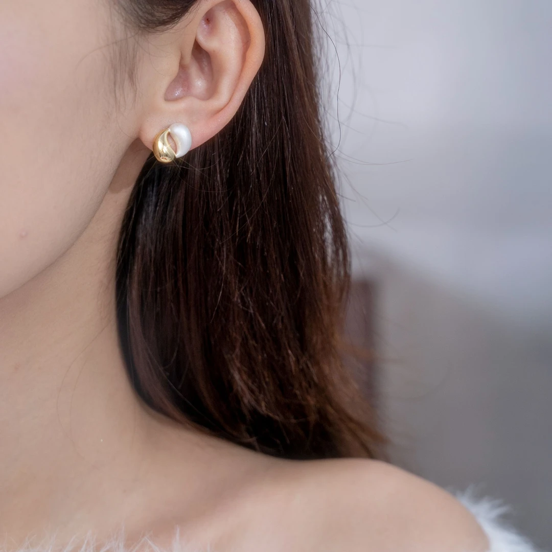 铜合金锆石耳饰 2025新款925银天然锆石耳钉耳环耳夹爆款