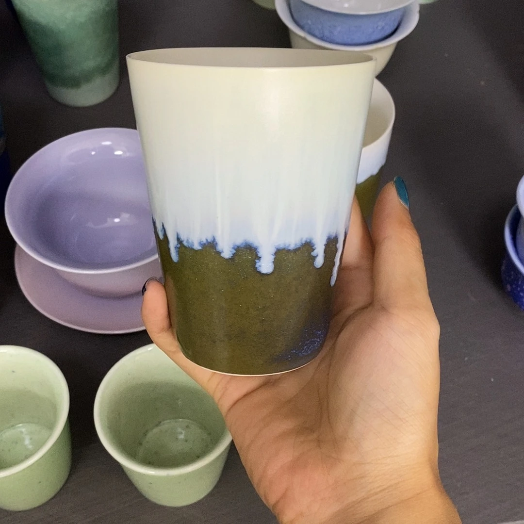 景德镇高温陶瓷可乐杯