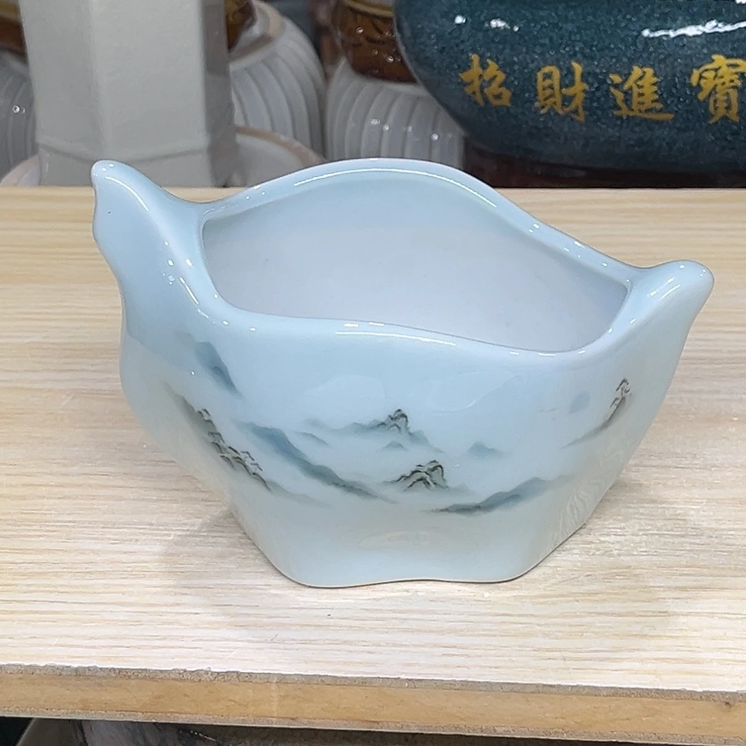 陶瓷绿植多肉微瑕花盆口径11*9