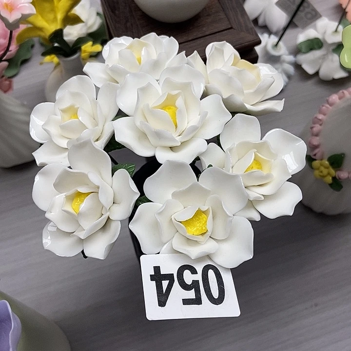 陶瓷纯手工捏花设计