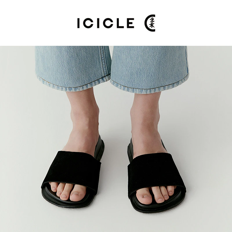 ICICLE之禾女装剖层牛皮革女士凉鞋1062