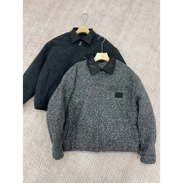 冬季90白鸭绒 老钱毛昵拼皮领 男女同款羽绒服