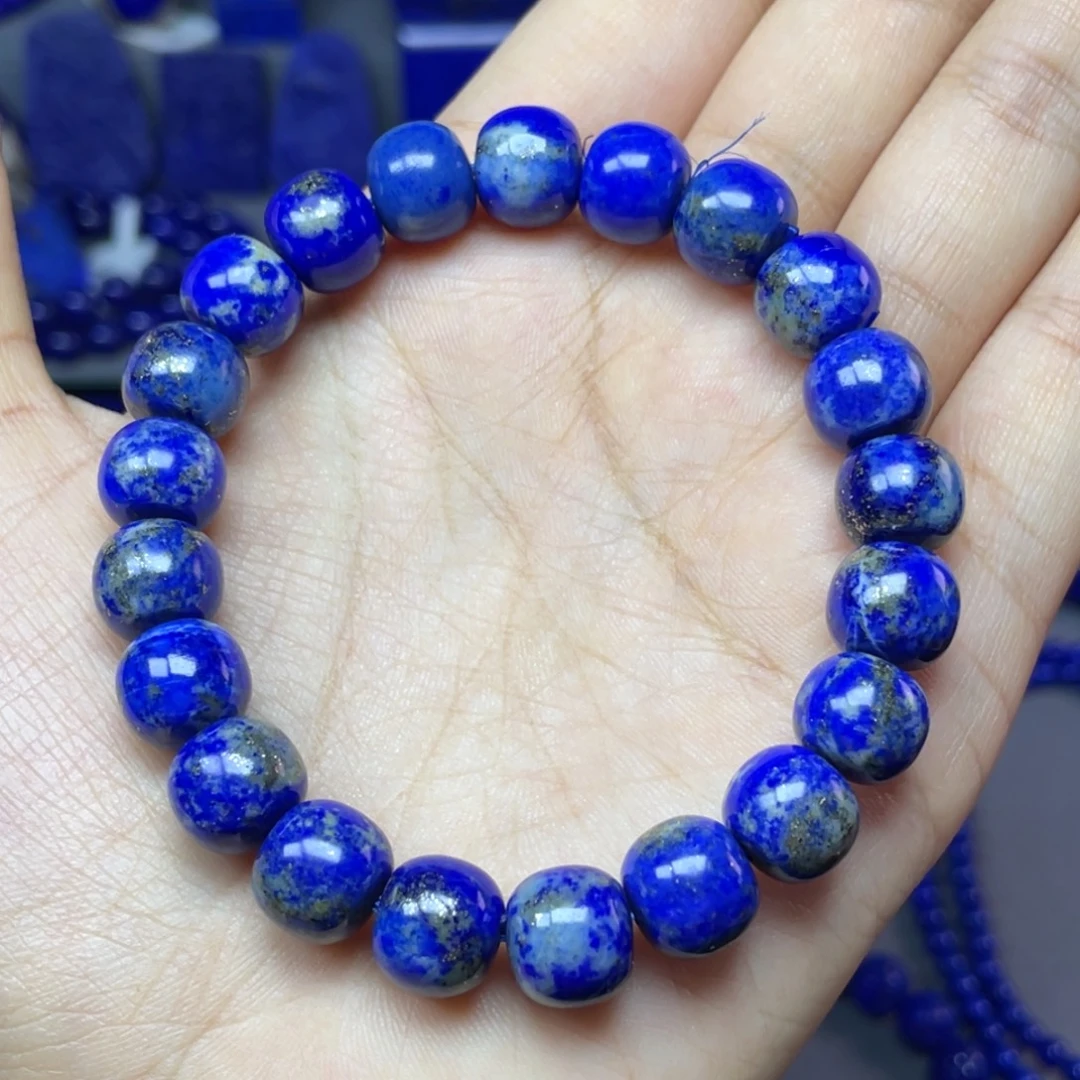 青金石未镶嵌10×mm老型手串