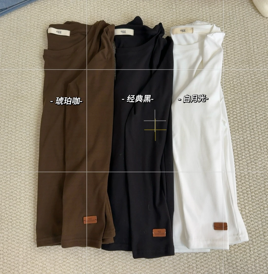 韩版新款修身显瘦纯色百搭圆领套头上衣长袖针织毛衣女