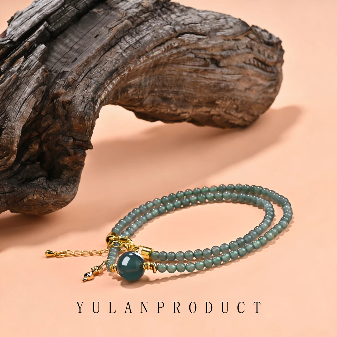 龙虎山「 太一灵珠·翡翠锁财链」凝光同辉-圆融合一-翡翠设计款