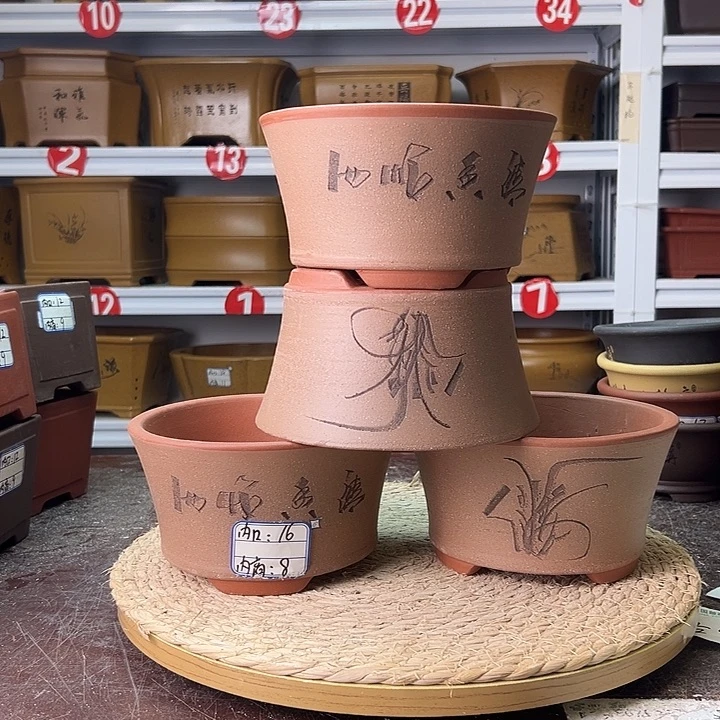 花盆紫砂蛇年大吉