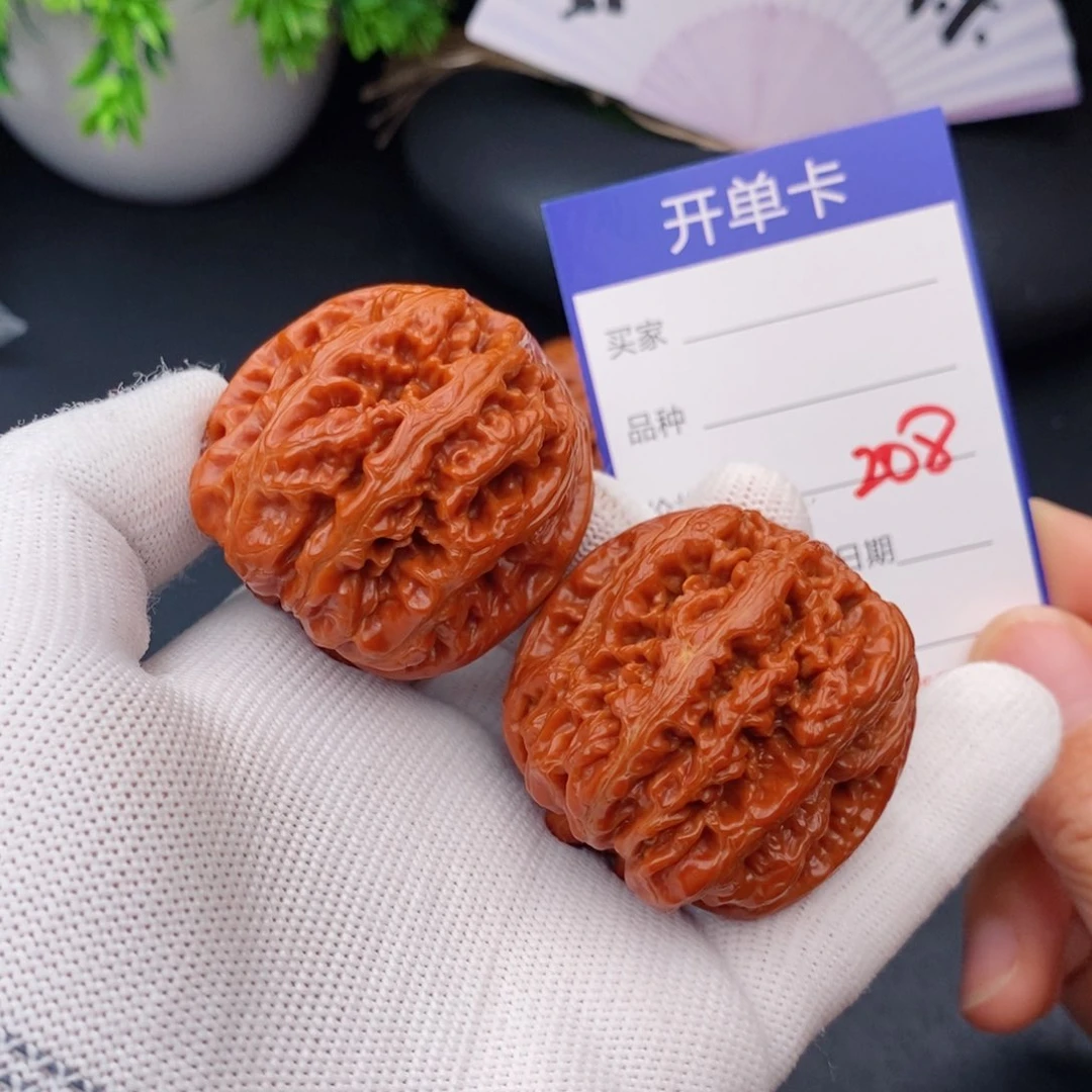 文玩核桃把件43粗筋208