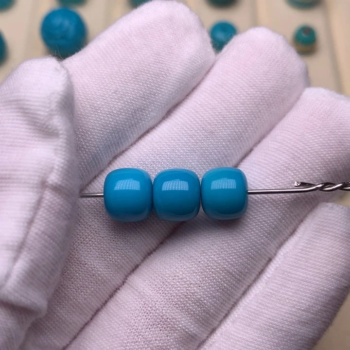 未镶嵌绿松石绿松石三连8.8-9.1