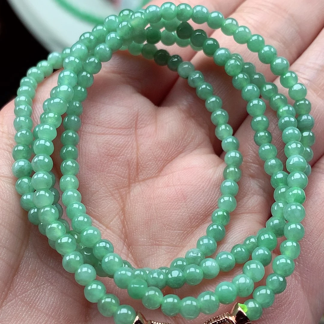 翡翠未镶嵌项链翡翠