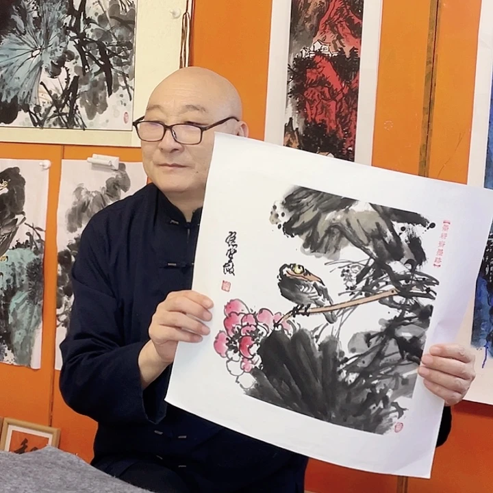 国画张圣敏先生纯手绘作品