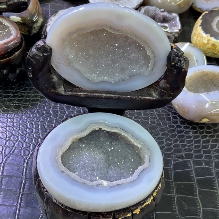 冰蓝聚宝盆未镶嵌水晶