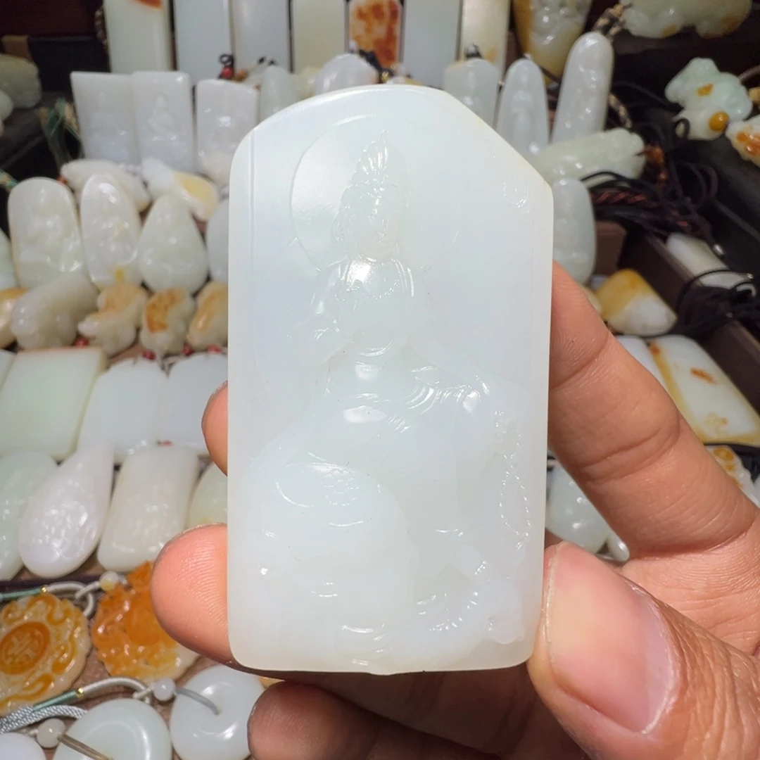 和田玉吊坠(不含链)未镶嵌钻**火