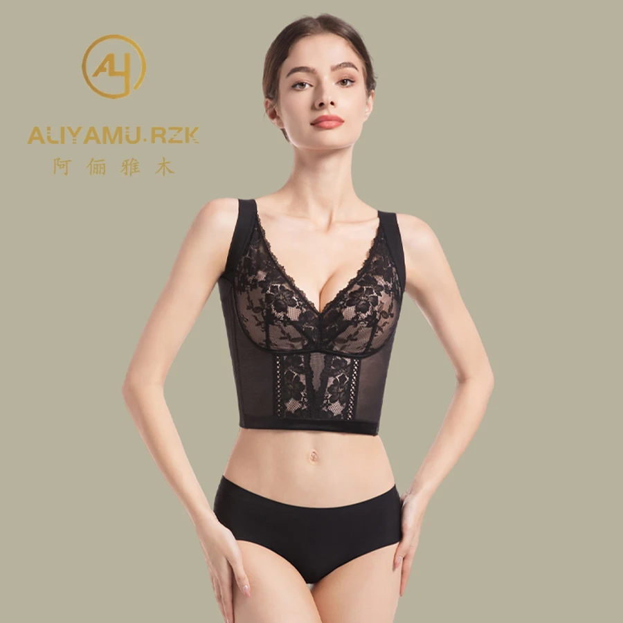 阿俪雅木ALY院线调整型12排扣文胸【双条】大胸显小薄款聚拢收副乳